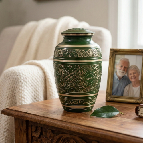 Emerald Heritage Brass Urn (Classic)